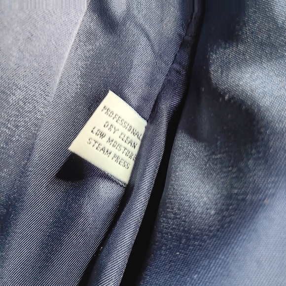 Jones New York Women's 100% Wool Overcoat Vintage Navy Blue Size M - Picture 10 of 11